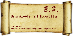 Brankován Hippolita névjegykártya